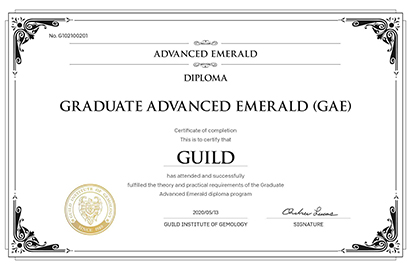 Graduate Advanced Emerald Gemologist